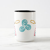 2 Couleurs Tasse heureuse de kayak (Centre)