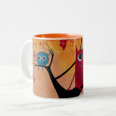 2 Couleurs tasse heureuse de monstres (Devant gauche)