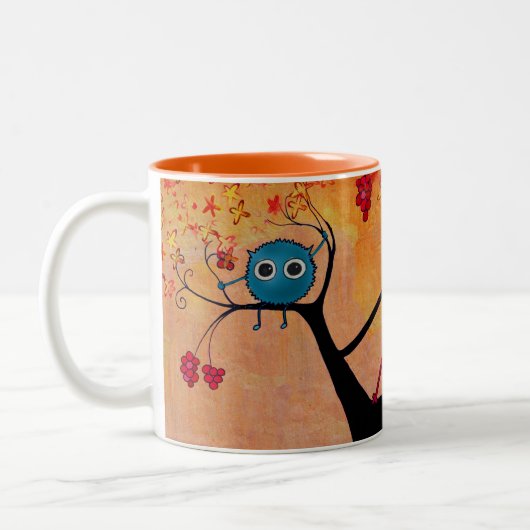 2 Couleurs tasse heureuse de monstres (Gauche)