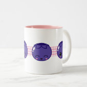 2 Couleurs Tasse heureuse de myrtille (Devant droit)