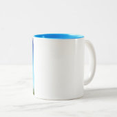 2 Couleurs Tasse heureuse de teckel (Devant droit)