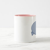 2 Couleurs Tasse heureuse d'hippopotame (Centre)