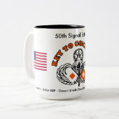2 Couleurs Tasse Historique de Café du 50e Bataillon des Tran (Devant gauche)