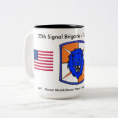 2 Couleurs Tasse Historique de la 35e Brigade des transmissio (Devant gauche)