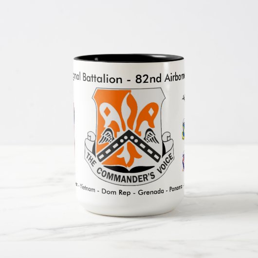 2 Couleurs Tasse Historique du 82e Bataillon des transmission (Centre)