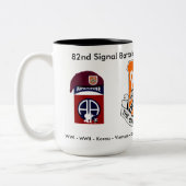 2 Couleurs Tasse Historique du 82e Bataillon des transmission (Gauche)