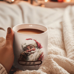 2 Couleurs Tasse Ho Ho Ho Santa – Cadeau de Noël