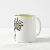 2 Couleurs tasse Hortensia (Devant droit)