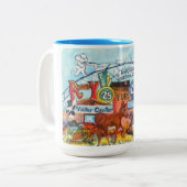 2 Couleurs Tasse icône "Alaskan Mushing "Under the Arch" (Devant gauche)