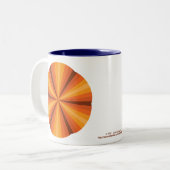 2 Couleurs Tasse Illusion Optique Orange (Devant gauche)