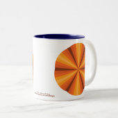2 Couleurs Tasse Illusion Optique Orange (Devant droit)