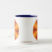 2 Couleurs Tasse Illusion Optique Orange (Centre)