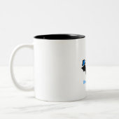 2 Couleurs Tasse impressionnante de BatFinch (Gauche)
