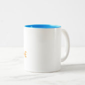 2 Couleurs Tasse impressionnante de jour (Devant droit)
