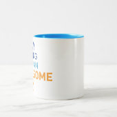 2 Couleurs Tasse impressionnante de jour (Centre)
