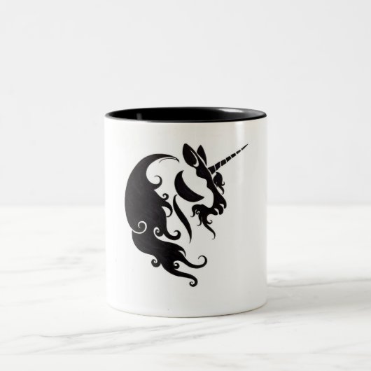 2 Couleurs Tasse impressionnante de licorne (Centre)