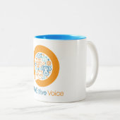2 Couleurs Tasse impressionnante de PAWSitively (Devant droit)