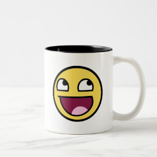 2 Couleurs Tasse impressionnante de visage