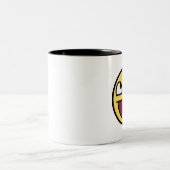 2 Couleurs Tasse impressionnante de visage (Centre)