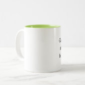 2 Couleurs Tasse impressionnante drôle de slogan de bureau (Devant gauche)