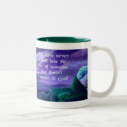 2 Couleurs Tasse indiquante chrétienne (Droit)