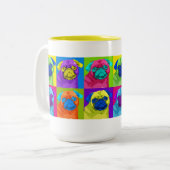 2 Couleurs tasse inspirée de carlin (Devant gauche)