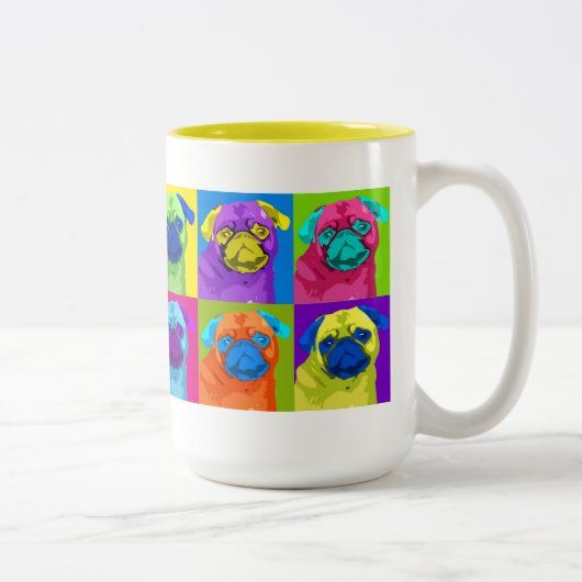 2 Couleurs tasse inspirée de carlin (Droit)