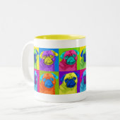 2 Couleurs tasse inspirée de carlin (Devant gauche)