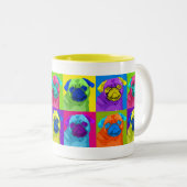 2 Couleurs tasse inspirée de carlin (Devant droit)
