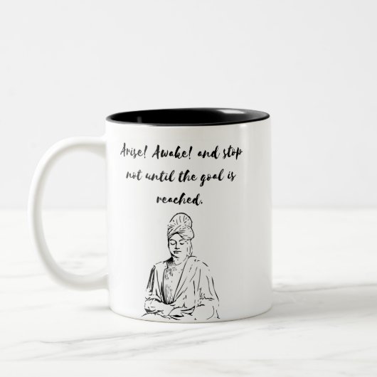 2 Couleurs Tasse inspirée - Swami Vivekananda (Gauche)