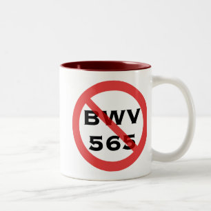 2 Couleurs Tasse interdite de BWV 565
