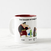 2 Couleurs Tasse inutile de super héros (Devant gauche)