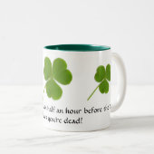 2 Couleurs Tasse irlandaise de bénédiction (Devant droit)