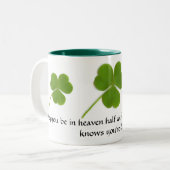 2 Couleurs Tasse irlandaise de bénédiction (Devant gauche)