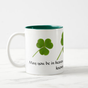 2 Couleurs Tasse irlandaise de bénédiction