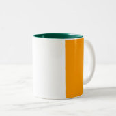 2 Couleurs Tasse irlandaise de drapeau (Devant droit)