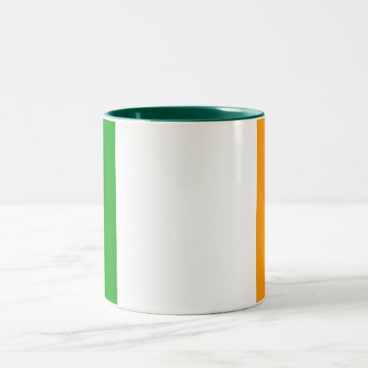 2 Couleurs Tasse irlandaise de drapeau (Centre)
