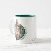 2 Couleurs Tasse irlandaise d'harpe (Devant gauche)