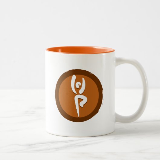 2 Couleurs Tasse IV de yoga la "pose" (Droit)