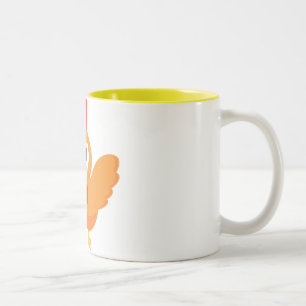 2 Couleurs Tasse jaune de flèche