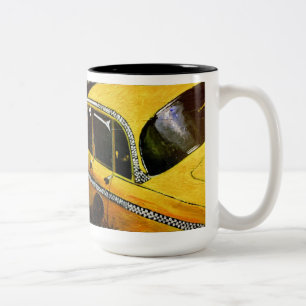 2 Couleurs Tasse jaune de taxi