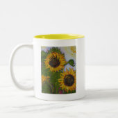 2 Couleurs Tasse jaune de tournesols (Gauche)