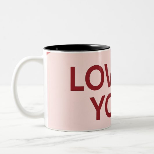2 Couleurs Tasse "JE T'AIME" Café (Gauche)