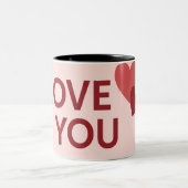 2 Couleurs Tasse "JE T'AIME" Café (Centre)