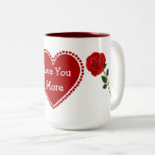 2 Couleurs Tasse Je T'aime Plus (Devant droit)