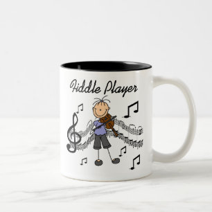 2 Couleurs Tasse Joueur de Violon