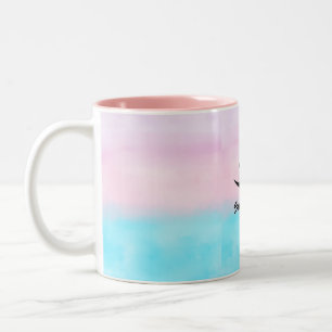 2 Couleurs Tasse Joyeuse pour des Vibrations Positives au Quo