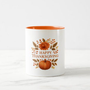 2 Couleurs Tasse - Joyeux Thanksgiving