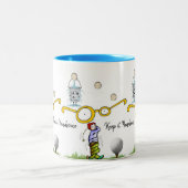 2 Couleurs Tasse Keep it Handsome Golfeur (Centre)