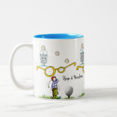 2 Couleurs Tasse Keep it Handsome Golfeur (Gauche)